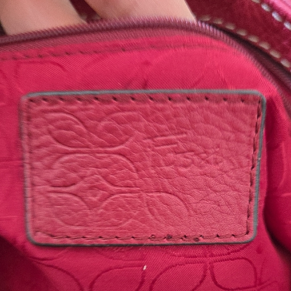 Fossil Red Blackburn Shoulder Leather Bag - Picture 8 of 16